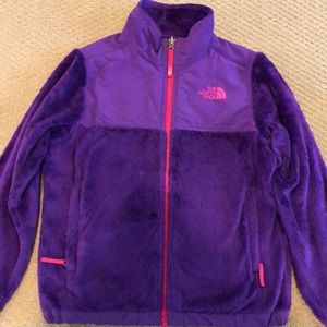 North Face Fleece Jacket Purple & Pink size Medium